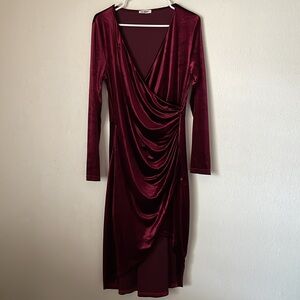 HUHOT Velvet Dress